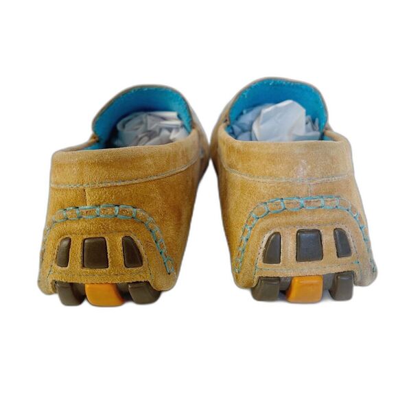 Donald J Pliner Men's Dacio Driver Tan Suede Horsebit Loafers Blue Size 10 - Picture 2 of 9